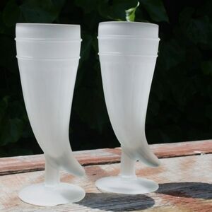 2 Tiara Pilsner Glasses From Late 1980s